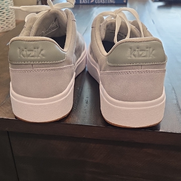 Kizik Women's Size 9.5 Wide Gray Canvas And Suede Slip-on Sneakers - Picture 7 of 13